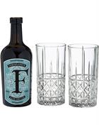 Ferdinands Saar Dry Gin Slate Riesling Infused inklusiv to Long Drink Krystalglas 